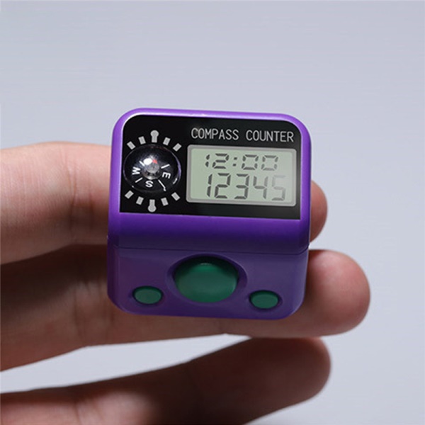 外贸款电子记数器电子计数器户外指南针戒指计数器家...